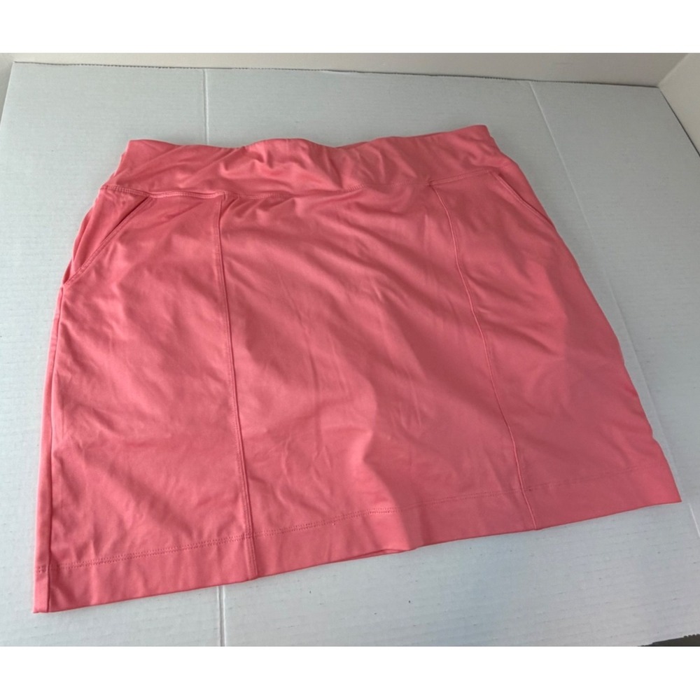 PAGE & TUTTLE XL SKORT Shorts under SKIRT Pickleball Golf‎ Tennis Stretch CORAL